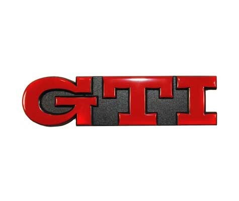 Emblema adesivo rosso gti - emblema,